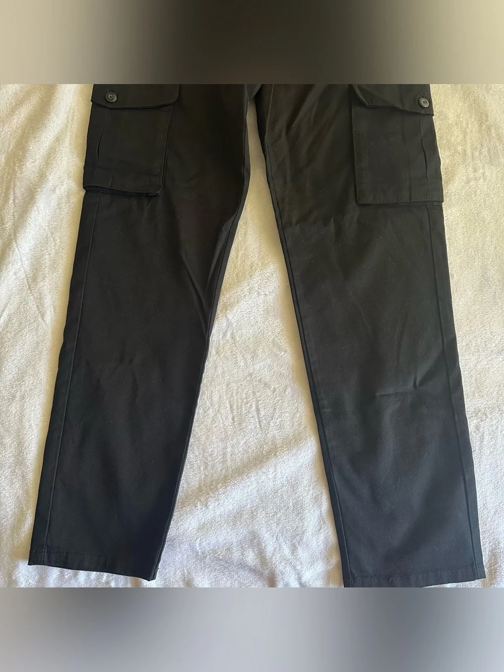 Zara Men Black Cargo Pants